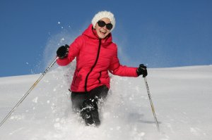 purer Wintergenuss im tiefen Pulverschnee