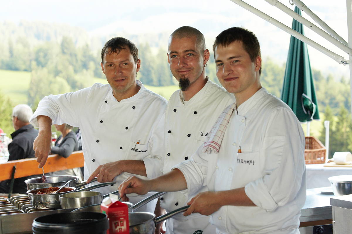 Andreas Krohn und sein Küchenteam