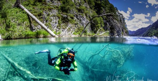 Diving im Weissensee