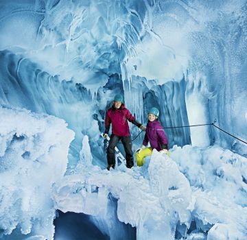 Ein Eistraum am Hintertuxer Gletscher im Zillertal