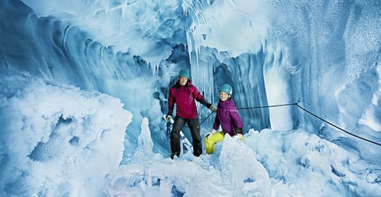 Ein Eistraum am Hintertuxer Gletscher im Zillertal