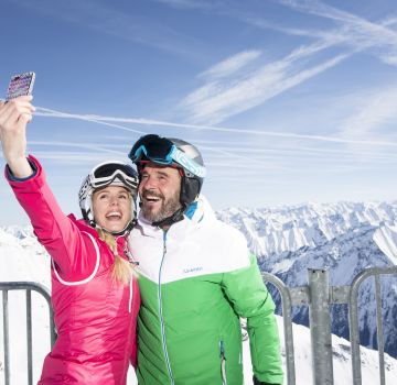 Ein Erinnerungsfoto von unserem unvergesslichen Winterurlaub