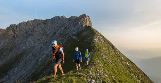 Bergtour auf den Wilden Kaiser bei St. Johann in Tirol.