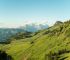 Blick zum Karstein und denLoferer Steinbergen Die Kitzbüheler Alpen bieten tolle Panoramen: hier mit Blick auf die Loferer Steinberge