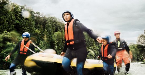 Action erleben beim Rafting