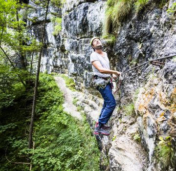 Im Hochseilklettergarten Hexenkessel