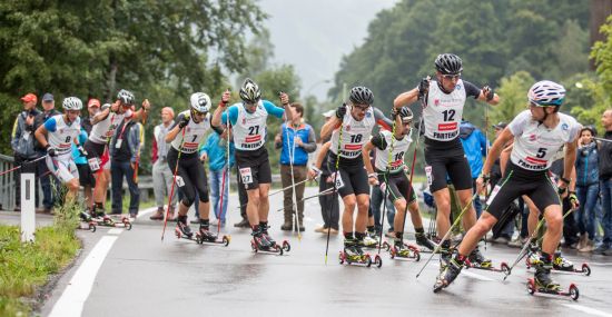 Rollerski Wettbewerb in Partenen