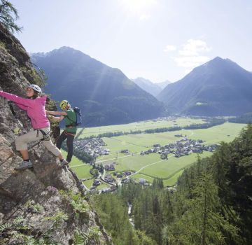 Klettersteig Lehner Wasserfall bei Längenfeld