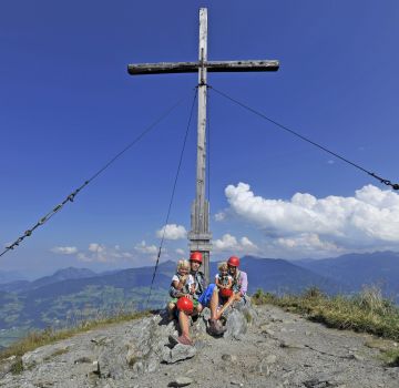 Auf dem Gipfel des Spieljochs im Zillertal