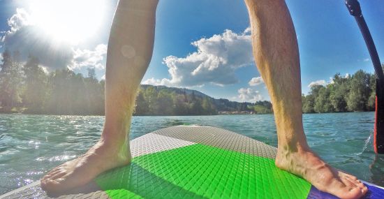 Körperspannung und Balance sind die Zauberwörter beim Stand-Up-Paddling