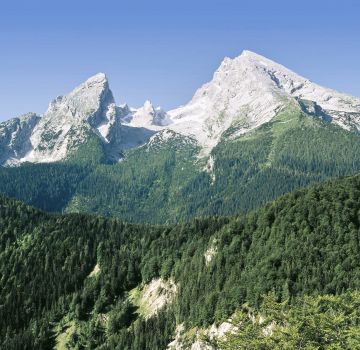 Großer und kleiner Watzmann im Sommer