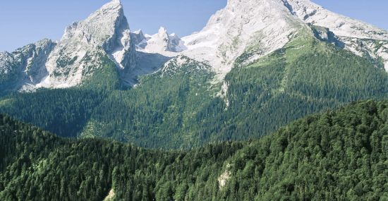 Großer und kleiner Watzmann im Sommer