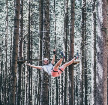 Bagjump im Hochseilgarten Gerlos