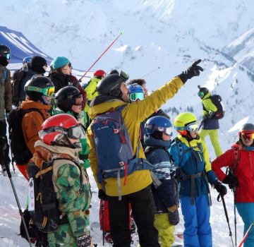 Face Check, Besichtigung des Freeride Hanges