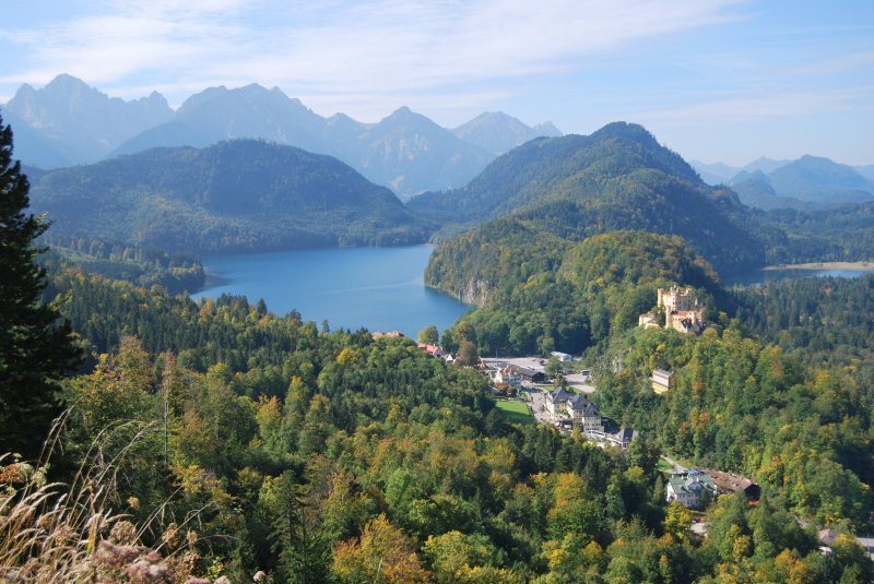 Blick auf Schloss Hohenschwangau
