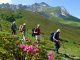 4. Tag - Abstieg Richtung Partnun, im Hintergrund die Schweizer Bergwelt