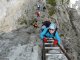 Start zum Hindelanger Klettersteig vom Nebelhorn Gipfel zum Großen Daumen