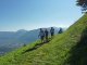 1. Tag - Gemütlich wandern wir Richtung Longfallhof und genießen das herrliche Panorama ins Vinschgau