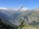 Blick auf Zermatt und das Matterhorn (4.477 m)