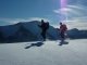 2. Tag - Optimale Schneeschuhbedingungen vor dem Hochgrat (1.834 m), dem höchsten Berg der Nagelfluhkette