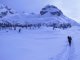 3. Tag - Rückweg über die Große Fanesalm nach einer tollen Schneeschuhtour zum Monte Castello (in der Bildmitte)