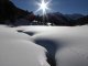 6. Tag - Traumhafte Winterstimmung am frühen Morgen vor dem Aufstieg zum S-charl Joch