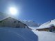 1. Tag - Die Obergemstelalpe (1.694 m) ist im Winter geschlossen, trotzdem machen wir hier eine Pause