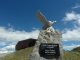 5. Tag - Gedenkstein am Timmelsjoch (2.509 m), direkt auf der Passhöhe verläuft die Grenze zu Italien