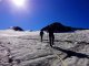 6. Tag - Auch beim Abstieg über den Gletscher gehen wir wieder am Seil gesichert