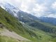 Tour du Mont Blanc 1. Tag - Blick Richtung Les Contamines und die Chalets de Miage unser heutiges Etappenziel