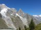 Tour du Mont Blanc 4. Tag - Heute haben wir bei schönem Wetter eine grandiose Aussicht auf die Südseite des Mont Blanc