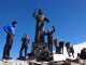 Wallis-Südseite 4. Tag - Die Jesus-Statue auf dem Balmenhorn ist ein beliebtes Fotomotiv