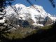 3. Tag - Blick von der Hütte auf Parrotspitze und Signalkuppe (4.554 m) am nächsten Morgen