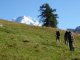 4. Tag - Aufstieg zum Colle Pinter, im Hintergrund zeigt sich die Vinzentpyramide (4.215 m)