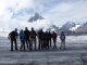 5. Tag - Gruppenbild mit Matterhorn beim Abstieg über den Teodul-Gletscher zum Trockener Steg